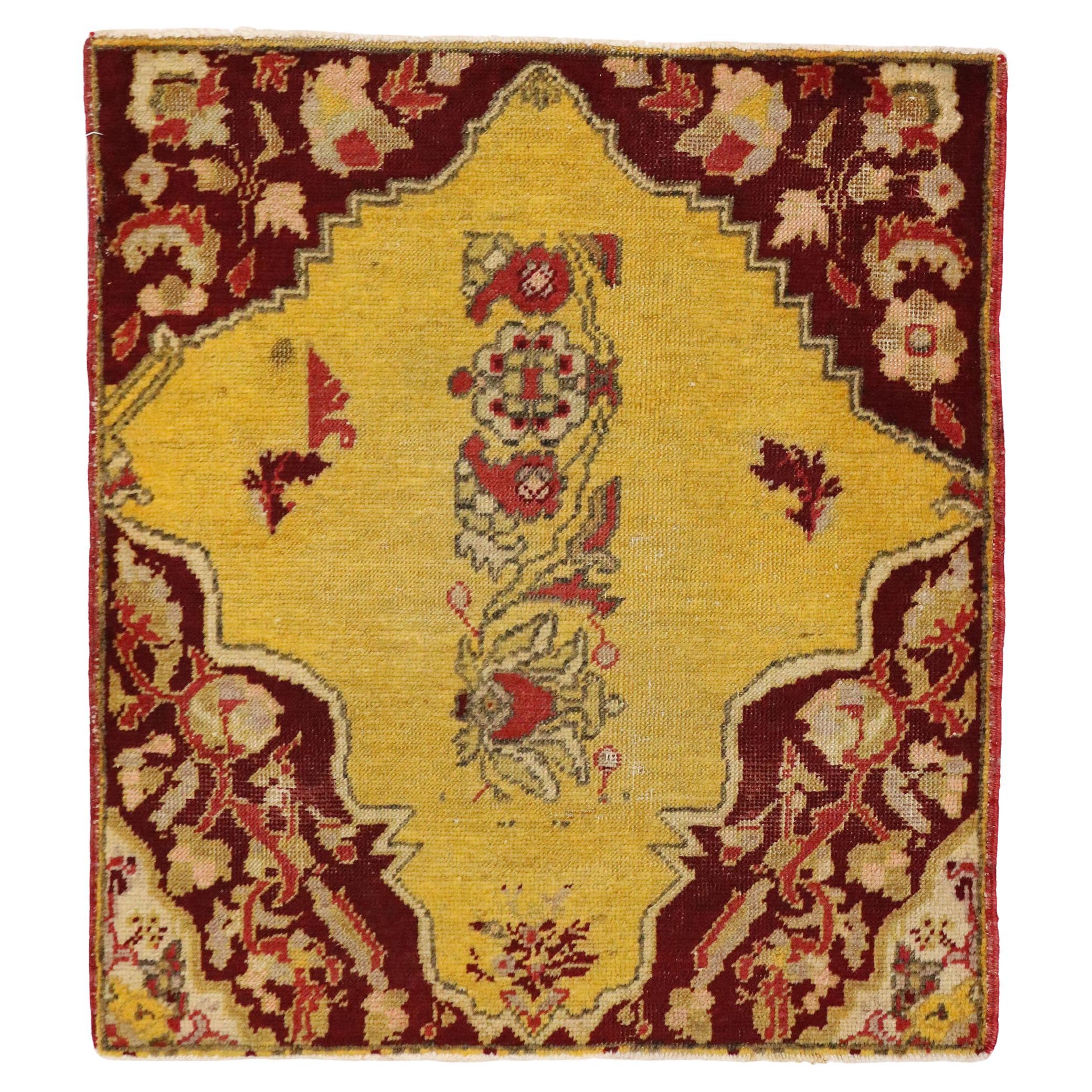 Vintage Turkish Carpet, Timeless Appeal Meets Stylish Durability