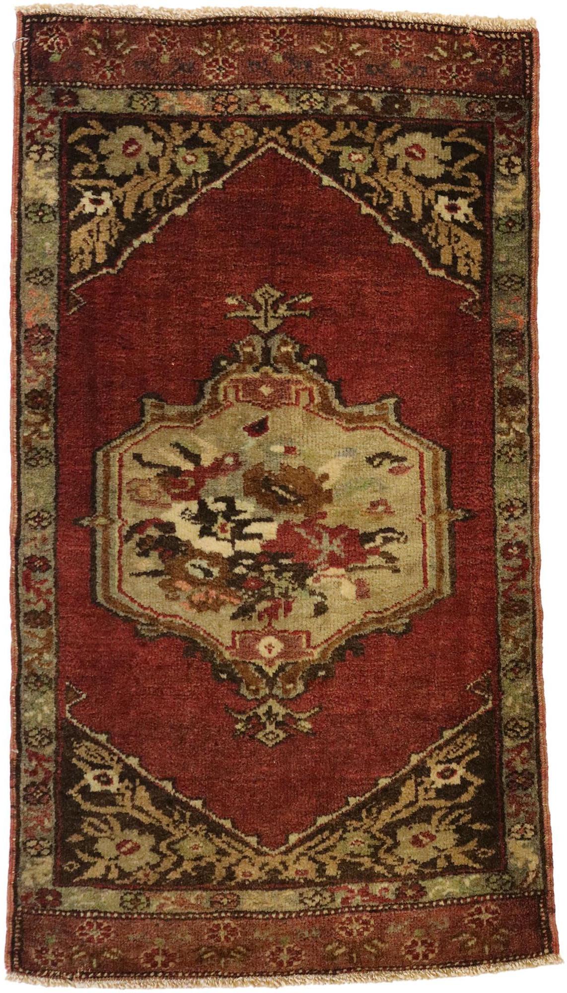Vintage Turkish Carpet, Timeless Appeal Meets Stylish Durability For Sale