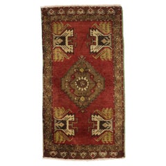 Vintage Turkish Carpet, Timeless Appeal Meets Stylish Durability