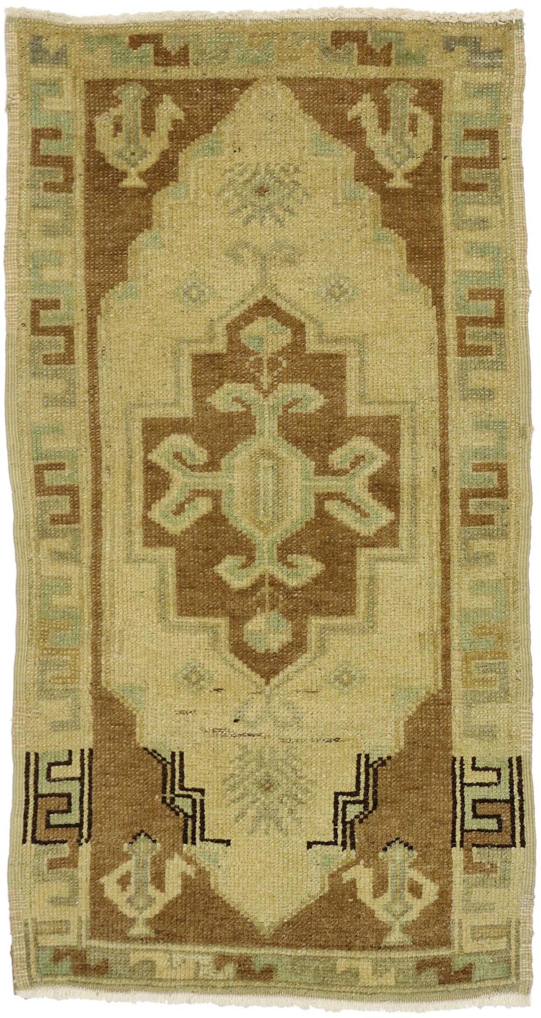 Vintage Turkish Carpet, Timeless Appeal Meets Stylish Durability For Sale