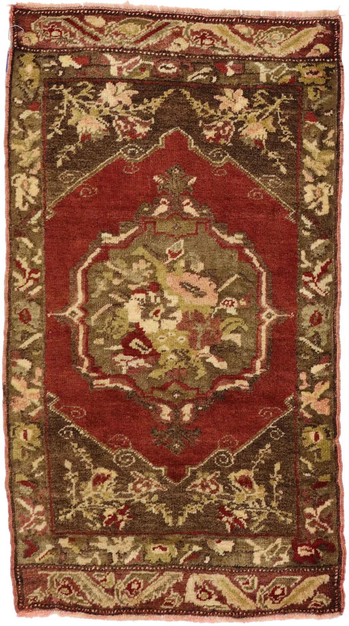 Vintage Turkish Carpet, Timeless Appeal Meets Stylish Durability For Sale