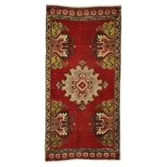 Vintage Turkish Carpet, Timeless Appeal Meets Stylish Durability