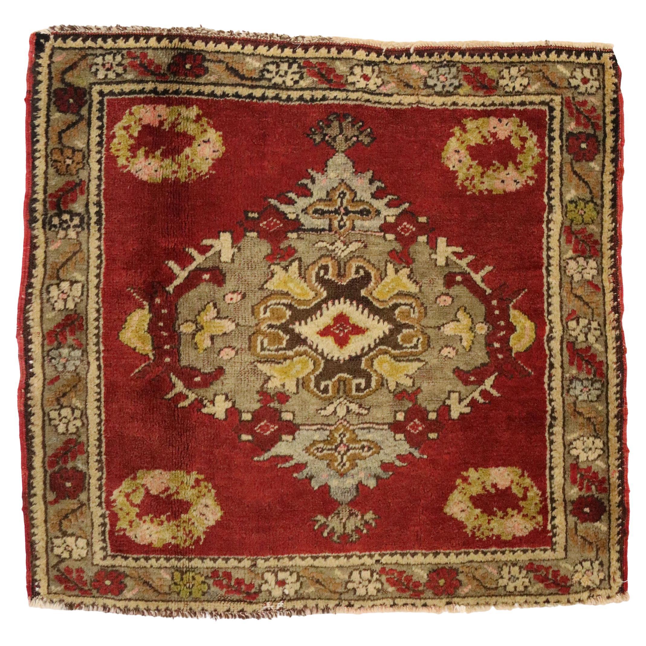 Vintage Turkish Carpet, Timeless Appeal Meets Stylish Durability