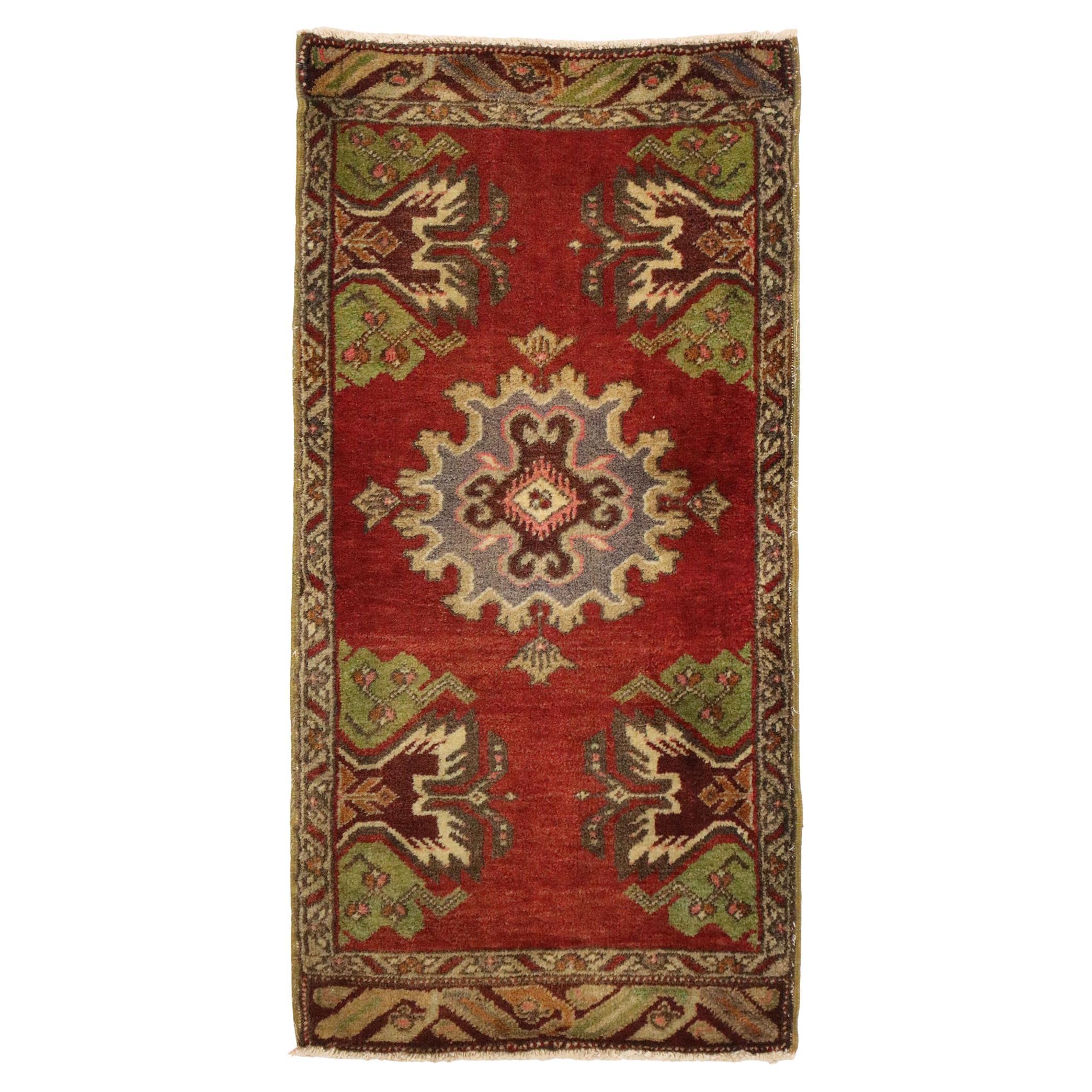 Vintage Turkish Carpet, Timeless Appeal Meets Stylish Durability