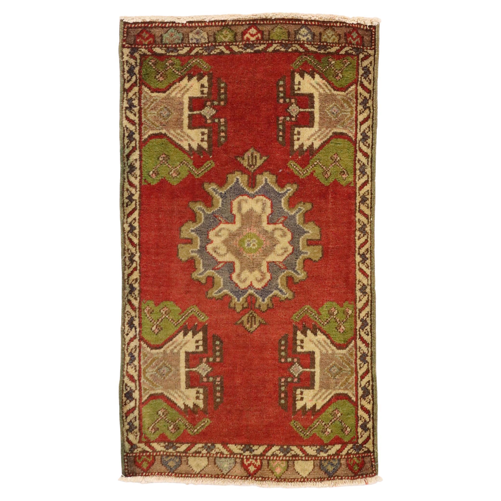 Vintage Turkish Carpet, Timeless Appeal Meets Stylish Durability