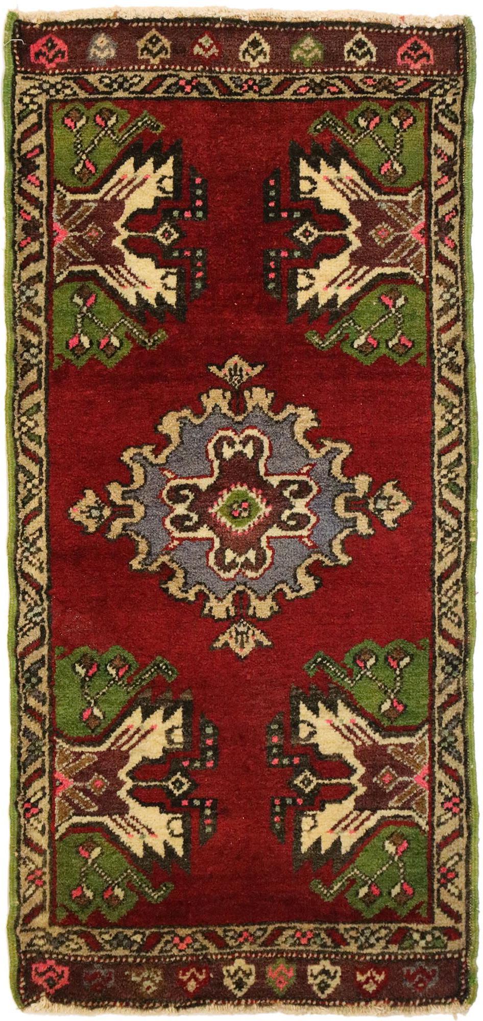 Vintage Turkish Carpet, Timeless Appeal Meets Stylish Durability