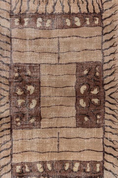 Vintage Turkish Deco Rug M-J3459