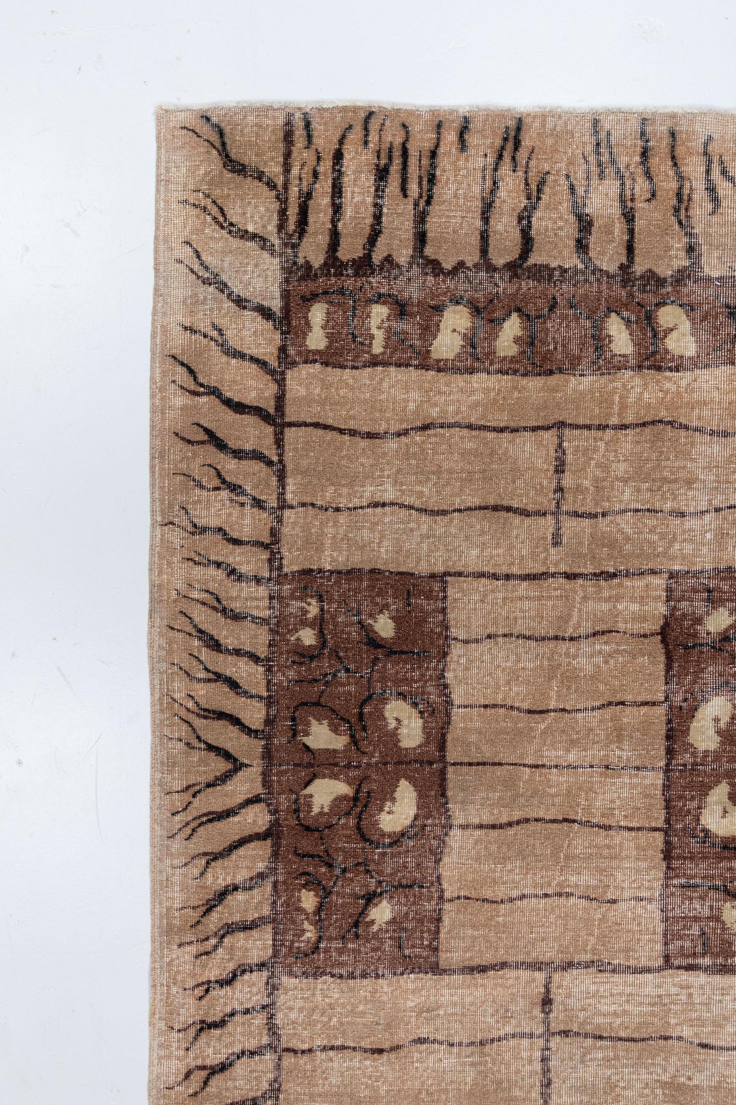 Turc Tapis turc déco vintage M-J3459 en vente