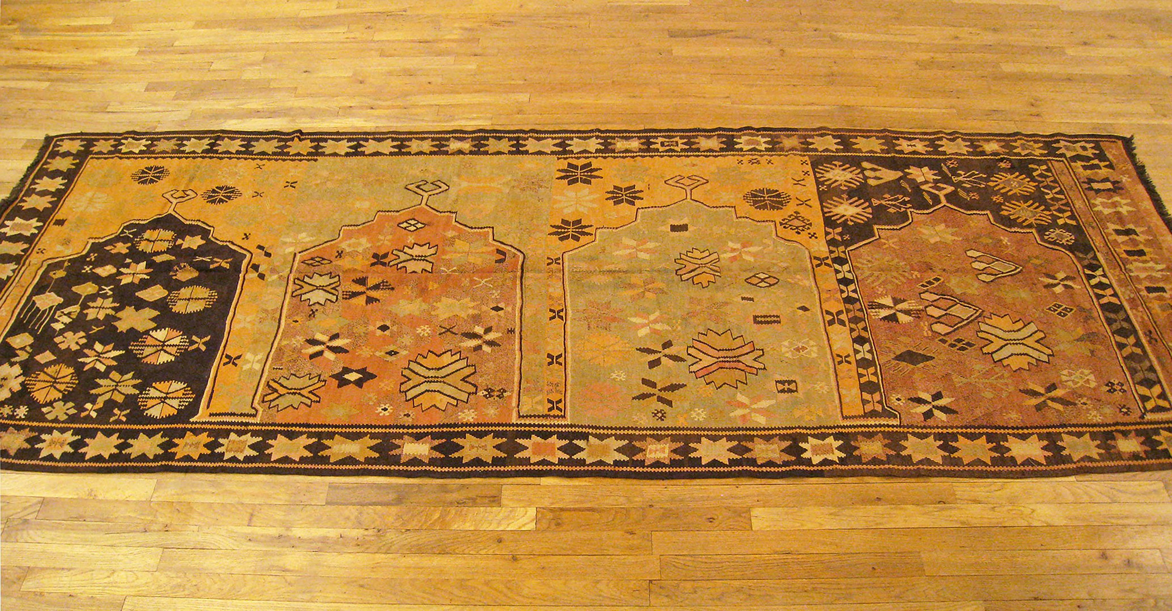 Vintage Kilim Oriental rug, Gallery size 11'2