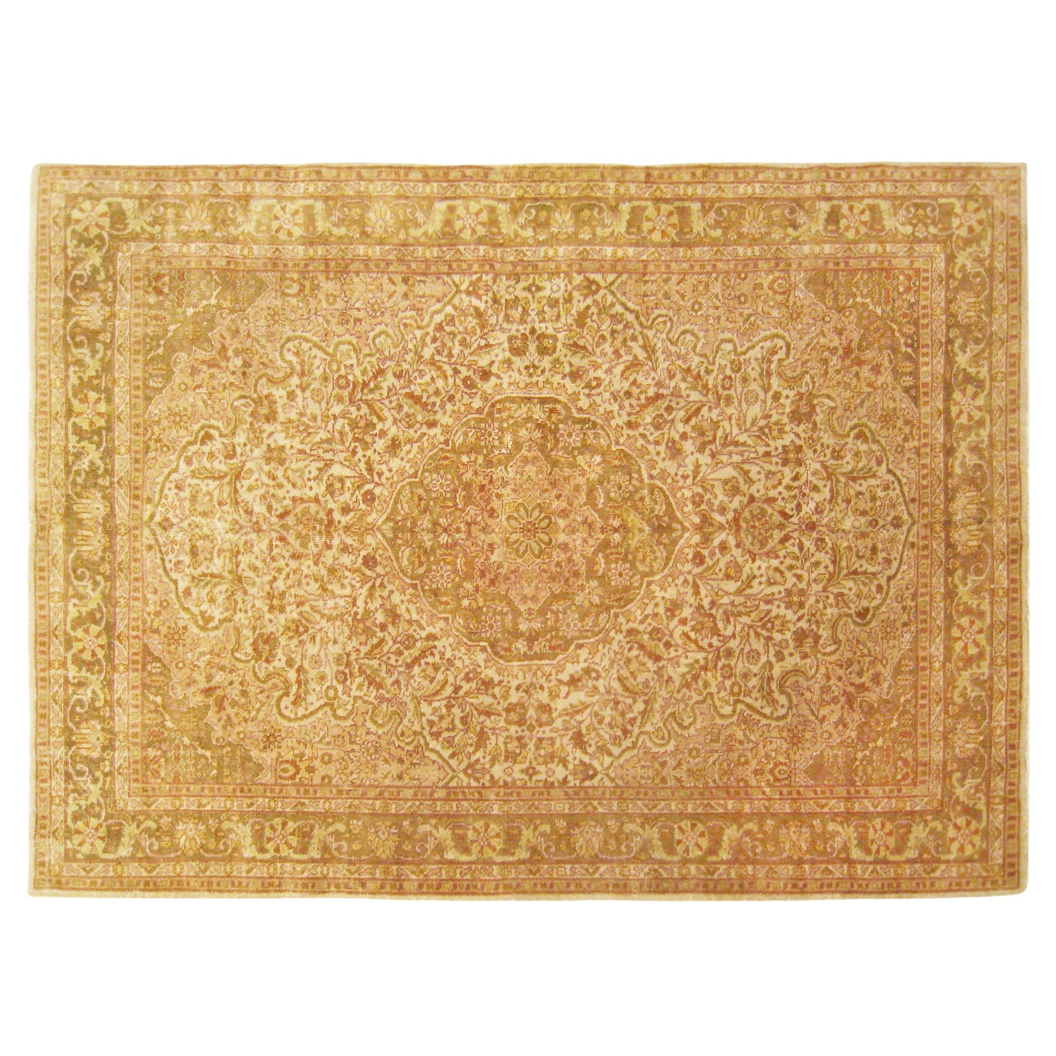 Türkischer dekorativer orientalischer Vintage-Teppich in Zimmergröße 