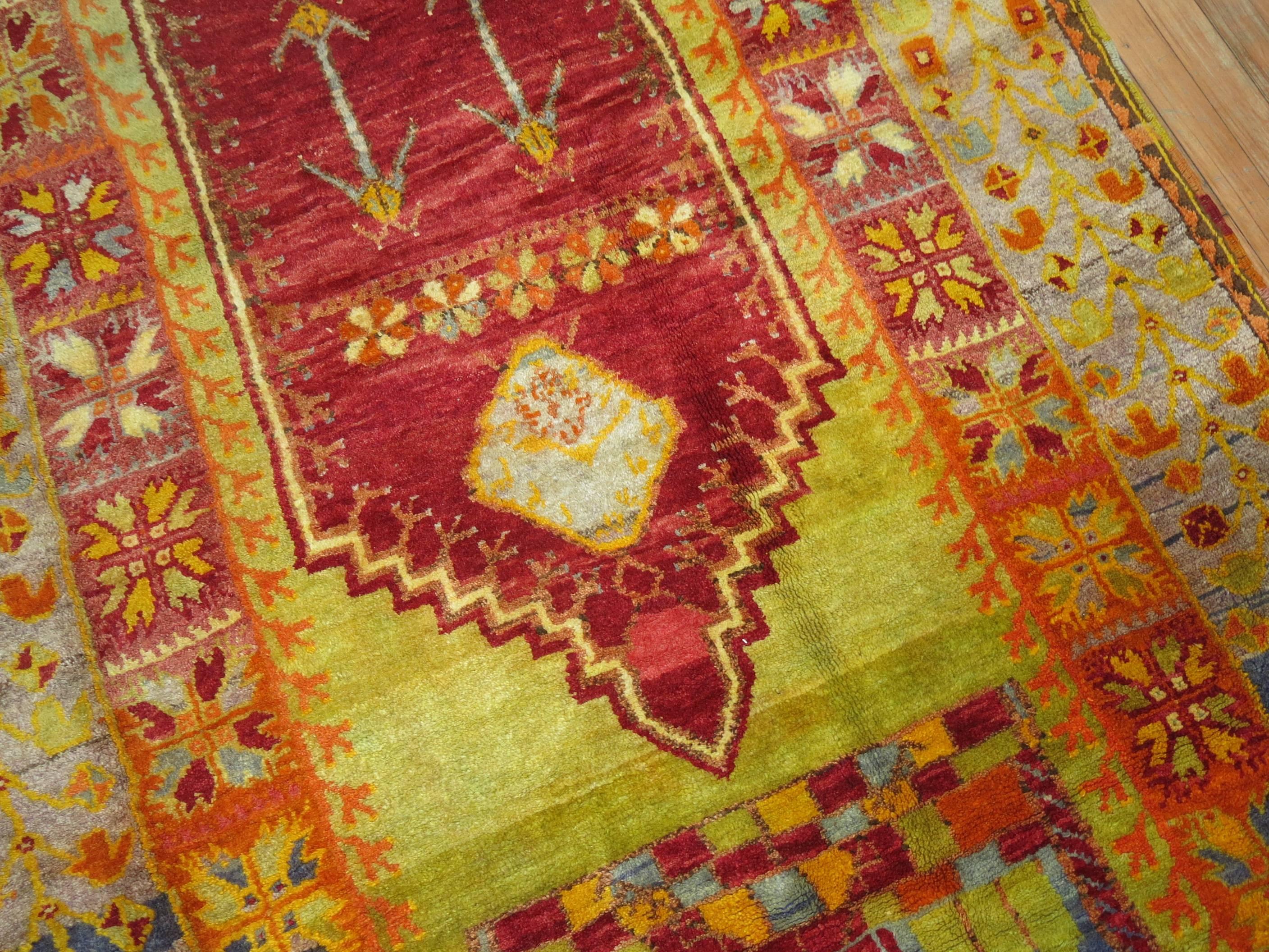 20th Century Vintage Turkish Eclectic Anatolian Rug For Sale