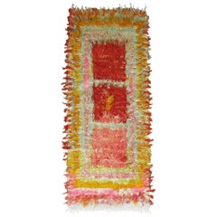 Vintage Turkish Filiki Shag Rug