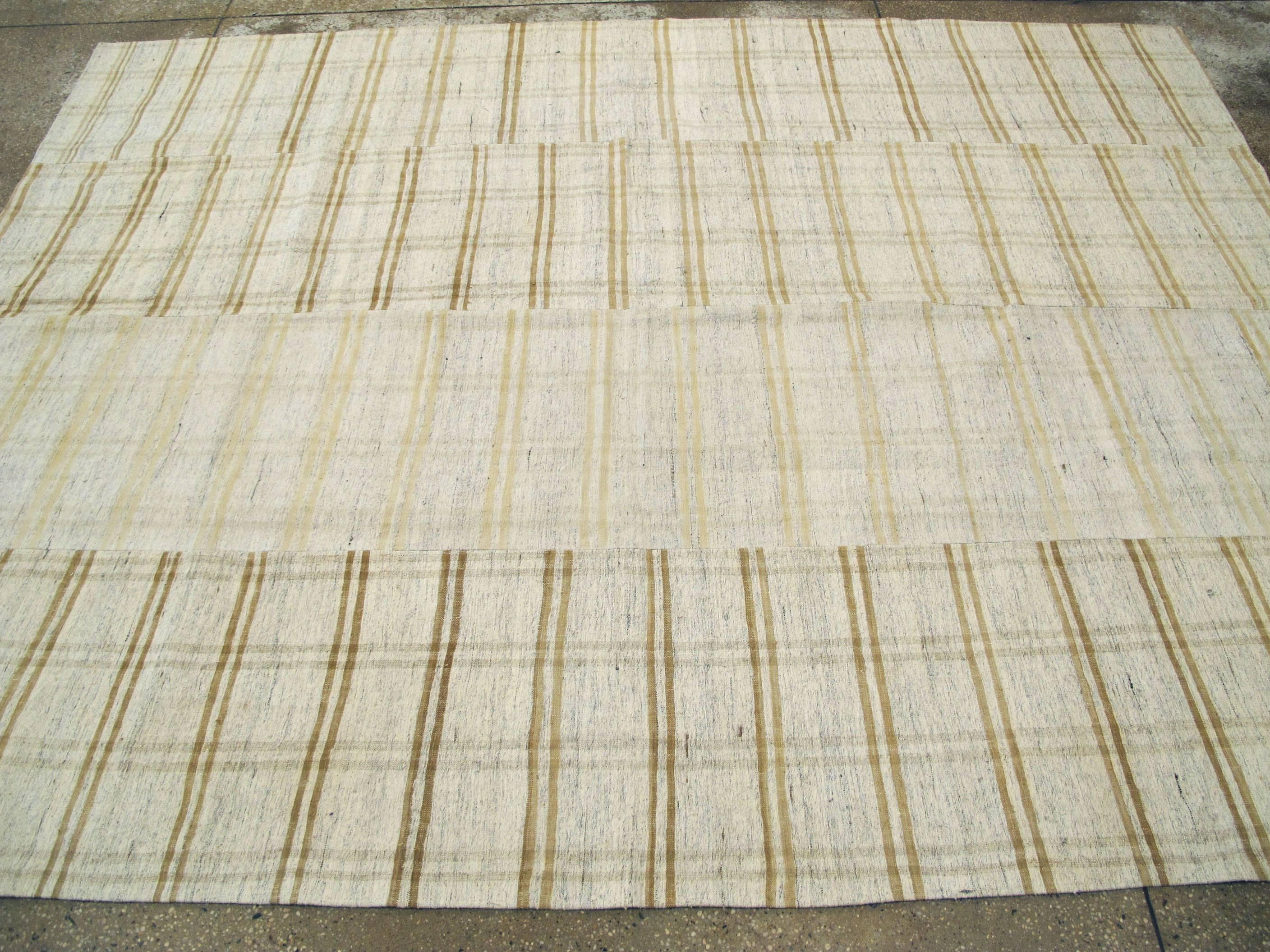 Vintage Turkish Flat-Weave Rug 1