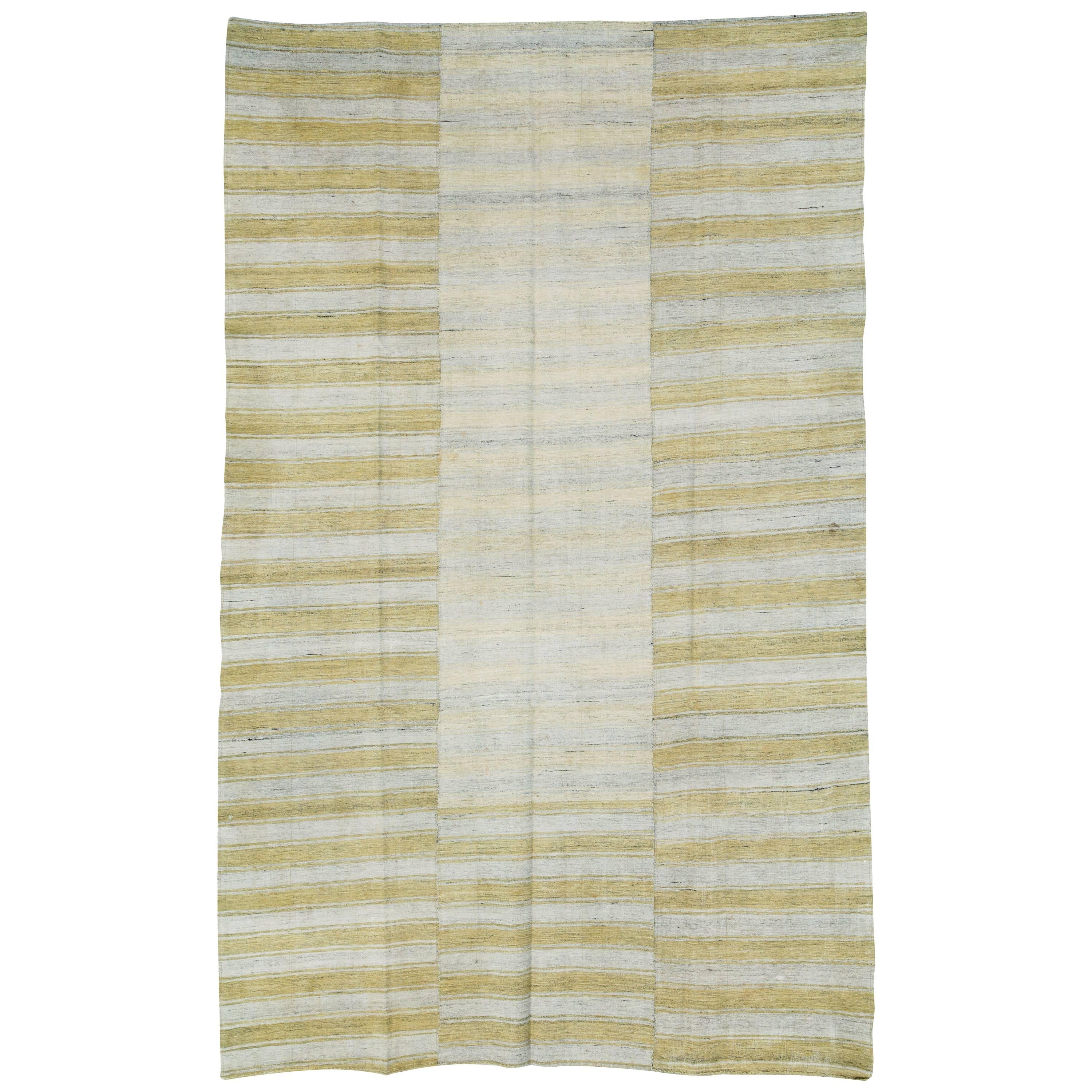 Türkischer Flachgewebe-Teppich im Vintage-Stil