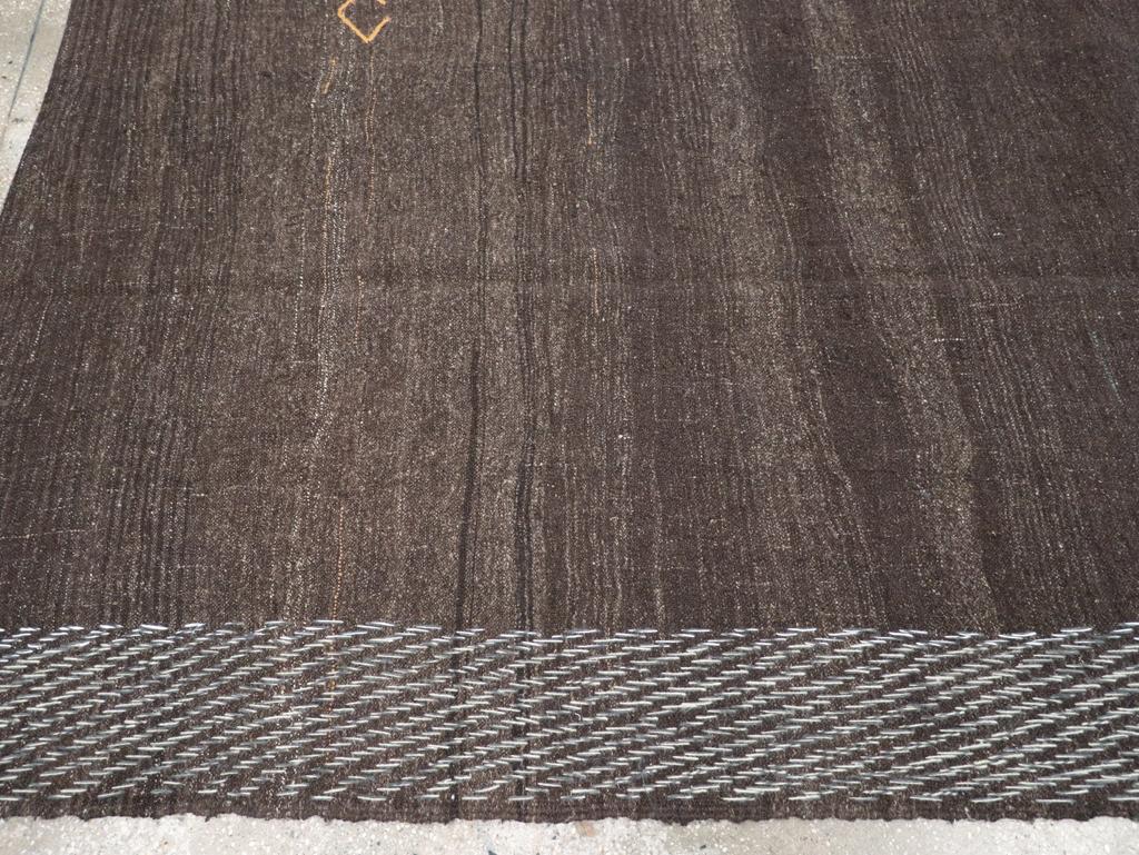 20th Century Vintage Turkish Flatweave Kilim Room Size Carpet For Sale