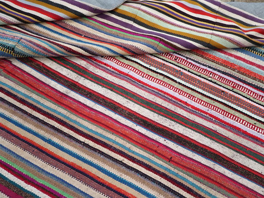 Tappeto turco d'epoca a trama piatta Kilim per la stanza in vendita 1