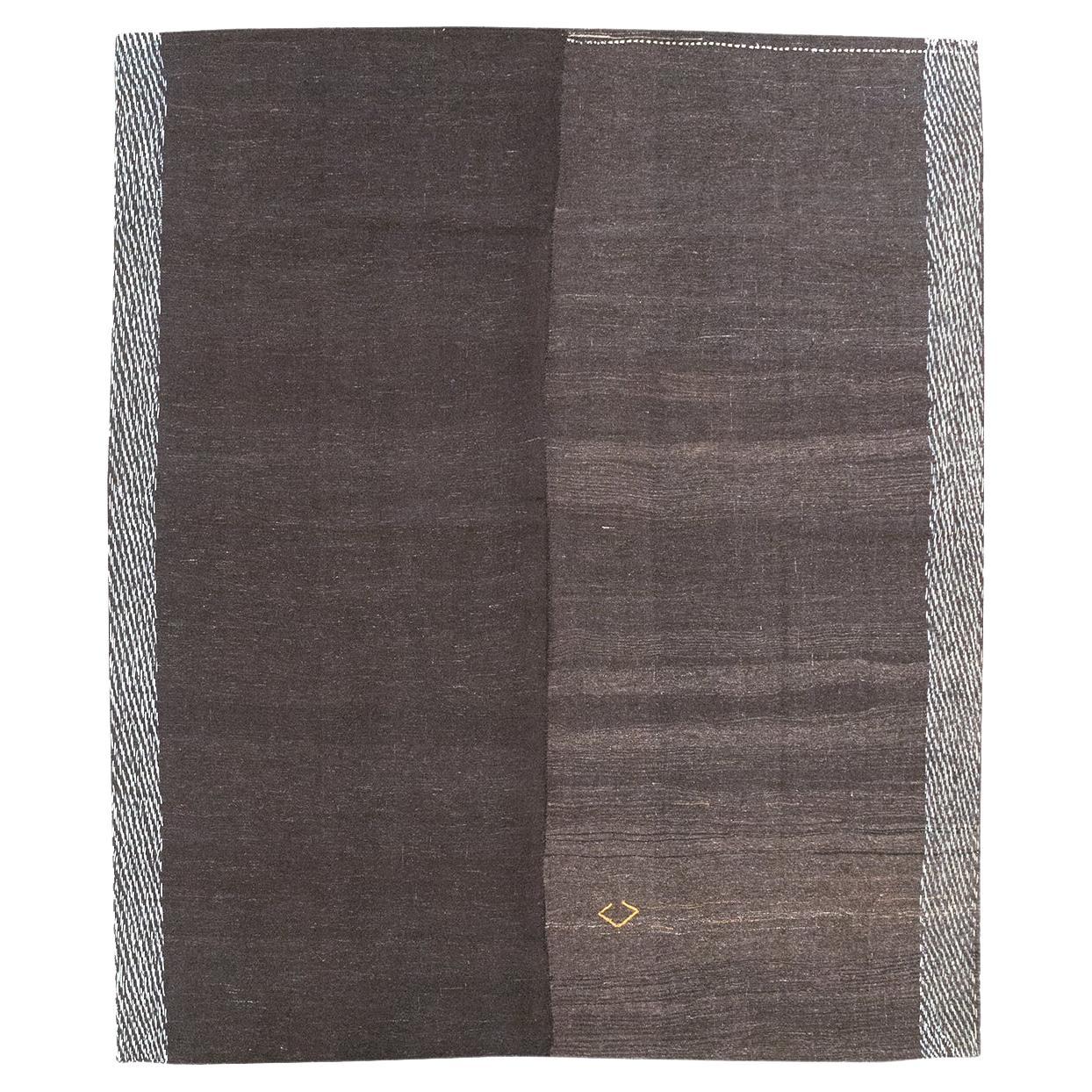 Vintage Turkish Flatweave Kilim Room Size Carpet For Sale