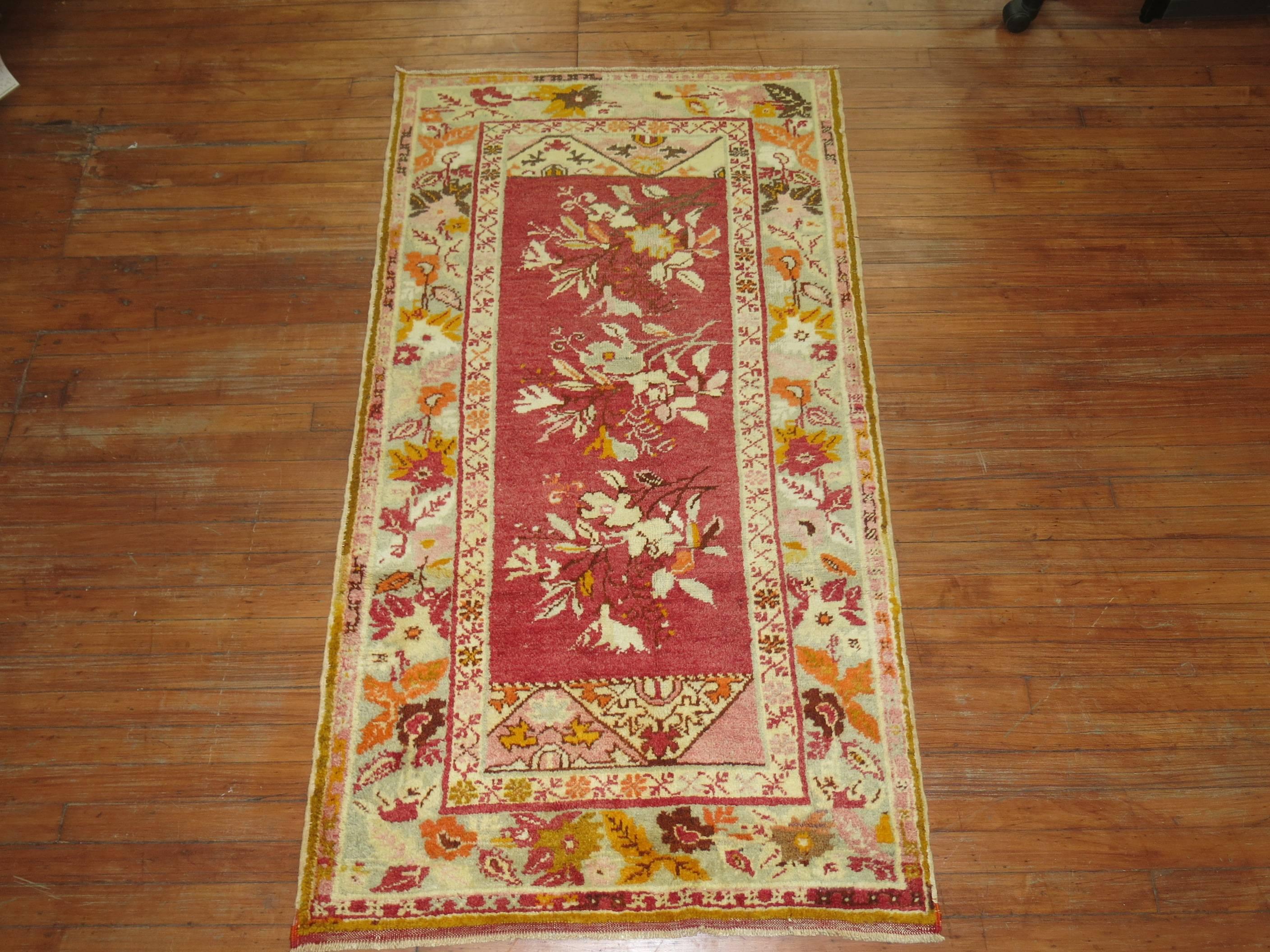 A mid-20th century Turkish Oushak rug.