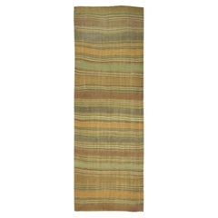 Kilim turco vintage de galería 4'7 x 15'