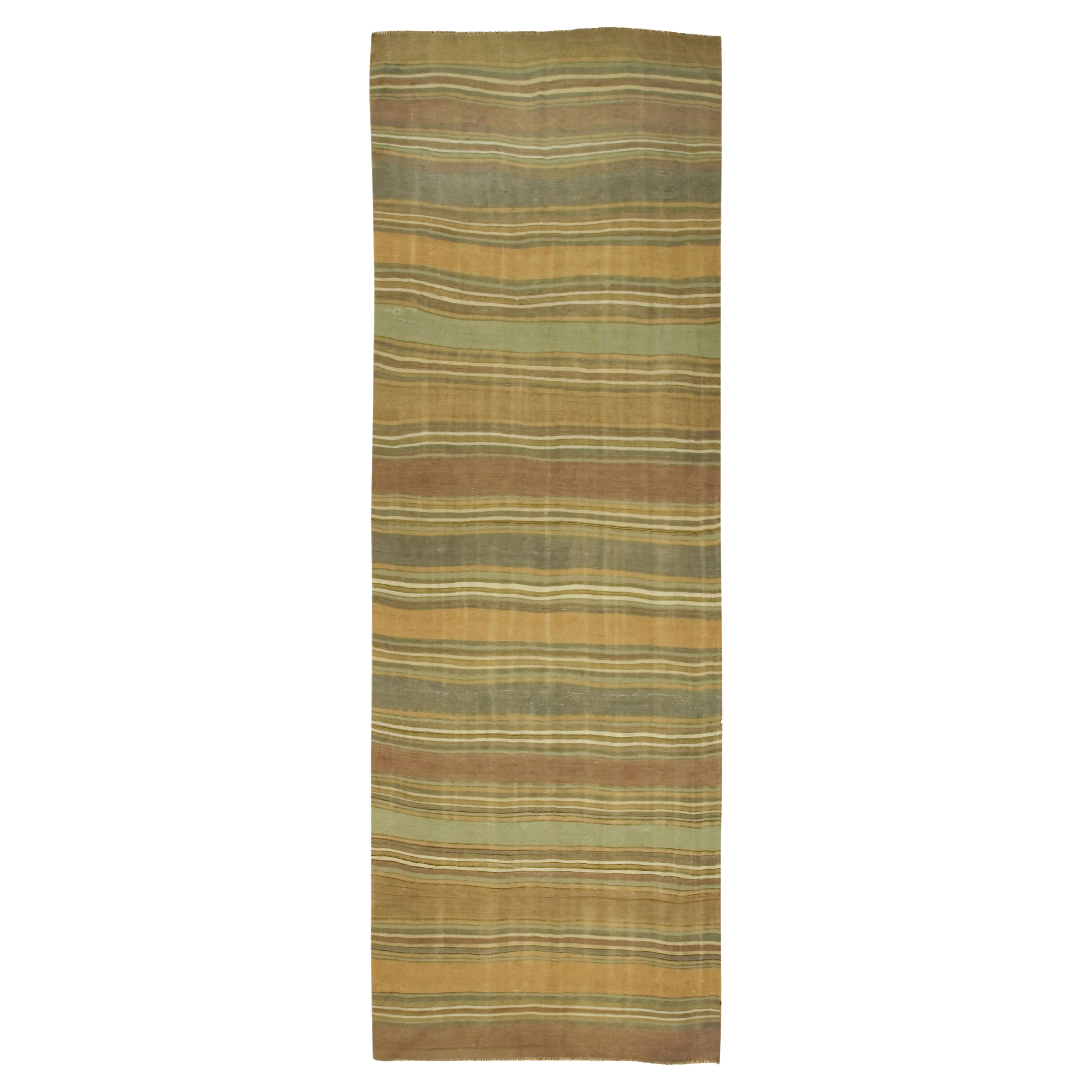 Türkische Vintage-Galerie-Kelim im Vintage-Stil, 4
7 x 15
 im Angebot