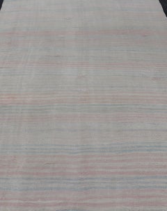 Rug & Kilim Gallery Vintage Turc avec des rayures pastel 6'10 x 11'6