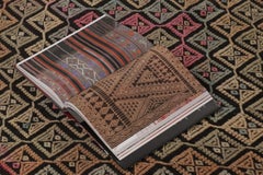 Vintage Turkish Geometric Kilim with Concentric Diamond Designs - Rug & Kilim