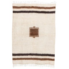 Vintage Turkish Goat Hair Kilim Floor Rug