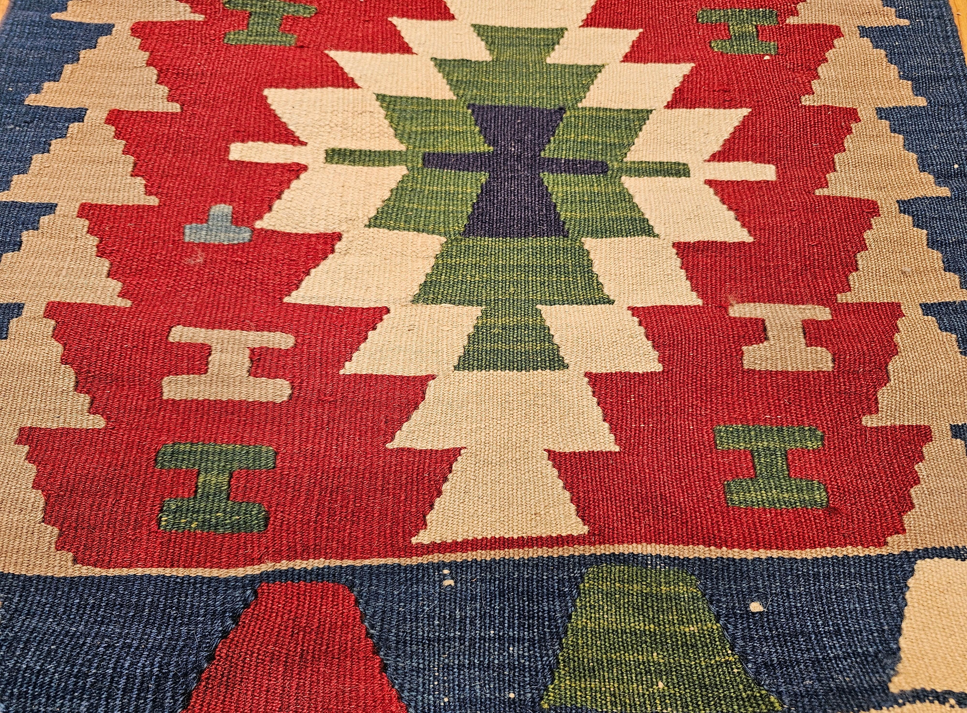 Laine Rug & Kilim vintage turc tissé à la main en vente