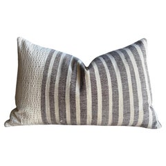 Vintage Turkish Hemp Rug Pillow 18" x 29" mit Dauneneinsatz