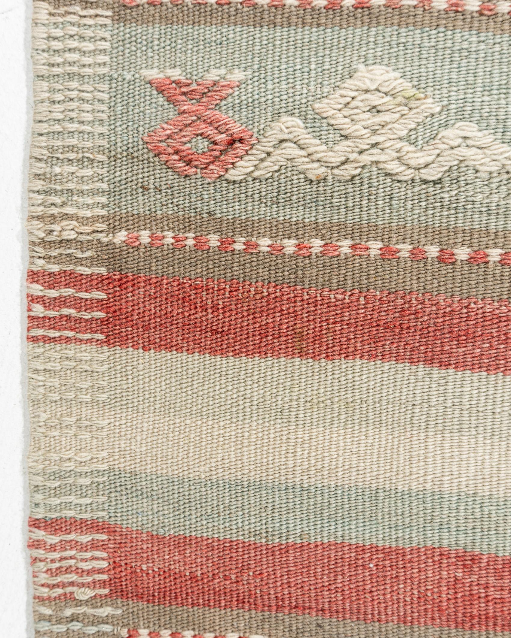 Türkischer Jajim-Teppich im Vintage-Stil 5' x 8'3 (Handgewebt) im Angebot