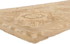 Vintage Turkish Kars Rug, Earth-Tone Elegance Meets Tribal Enchantment
