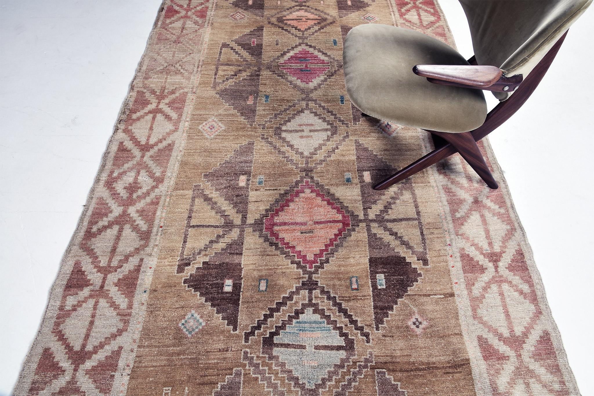 Annodato a mano Runner turco vintage di Kars (a) Gallery in vendita