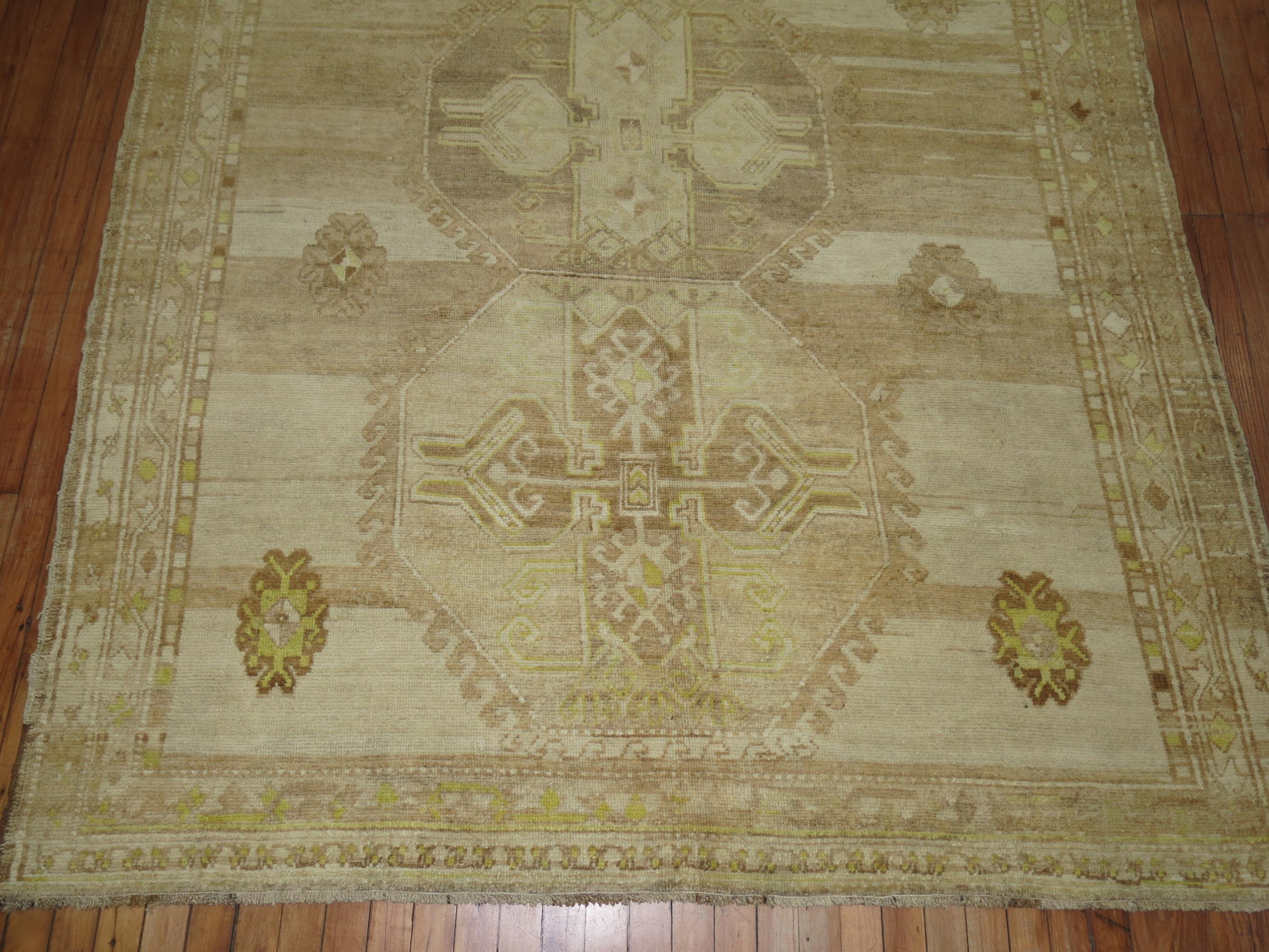 Turkish Kars featuring lime green accent cotton highlights.