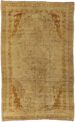 Türkischer Vintage-Kars-Teppich im Mid-Century-Modern-Stil, Vintage