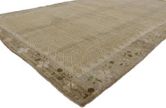 Vintage Turkish Kars Rug with Mid-Century Modern Style