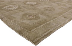 Vintage Turkish Kars Rug with Modern Mission Style, Square Area Rug