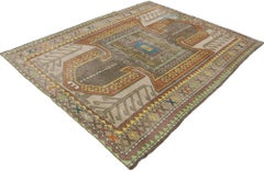 Vintage Turkish Kars Rug with Postmodern Caucasian Tribal Style