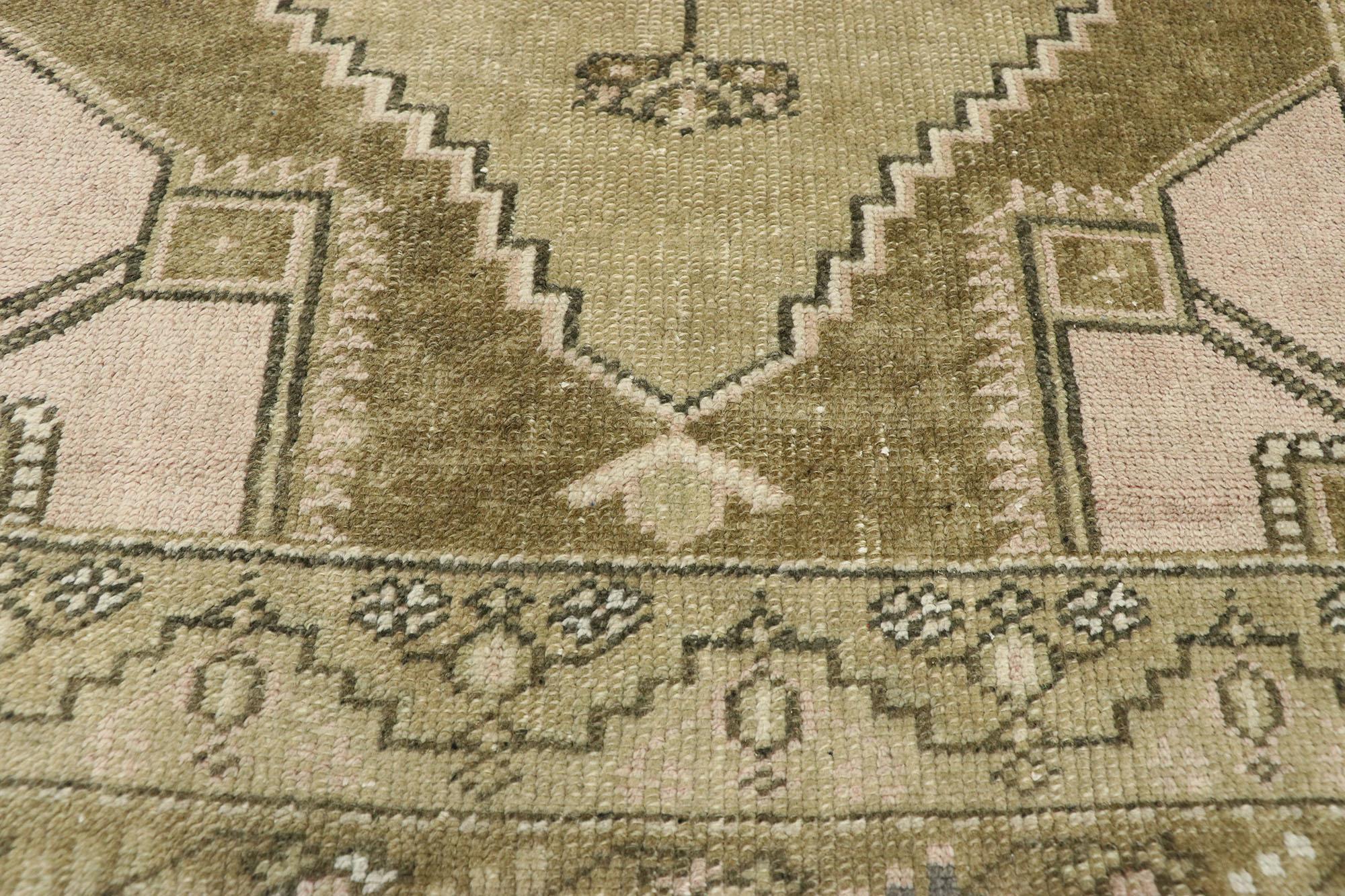 Hand-Knotted 1950’s Turkish Kars Carpet with Traditional Style For Sale