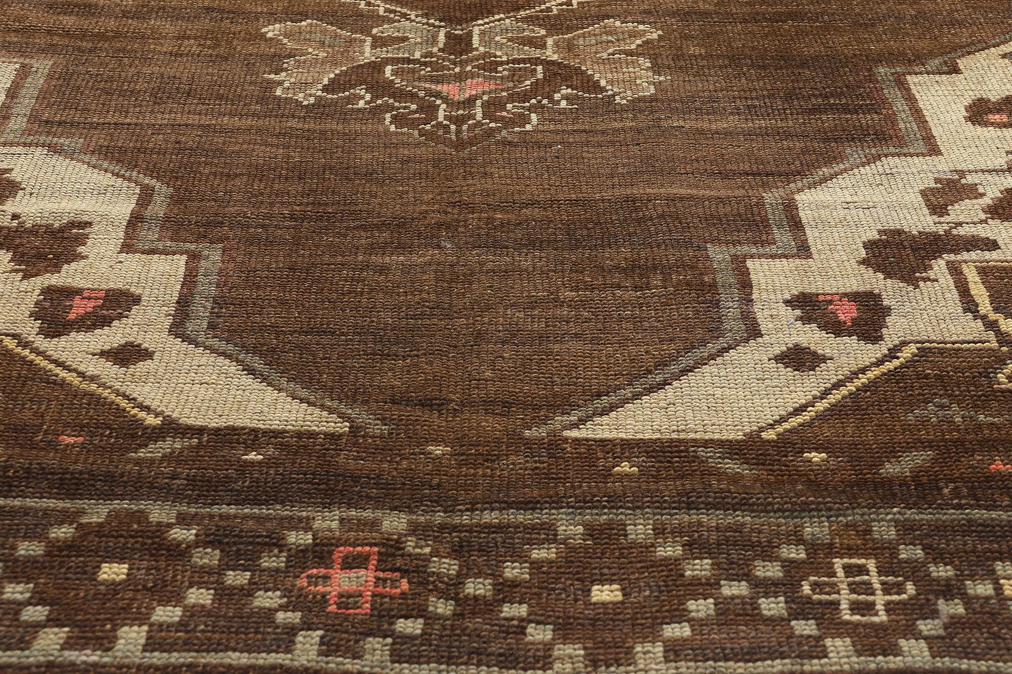 Tapis turc Kars vintage de style moderne Bon état - En vente à Dallas, TX