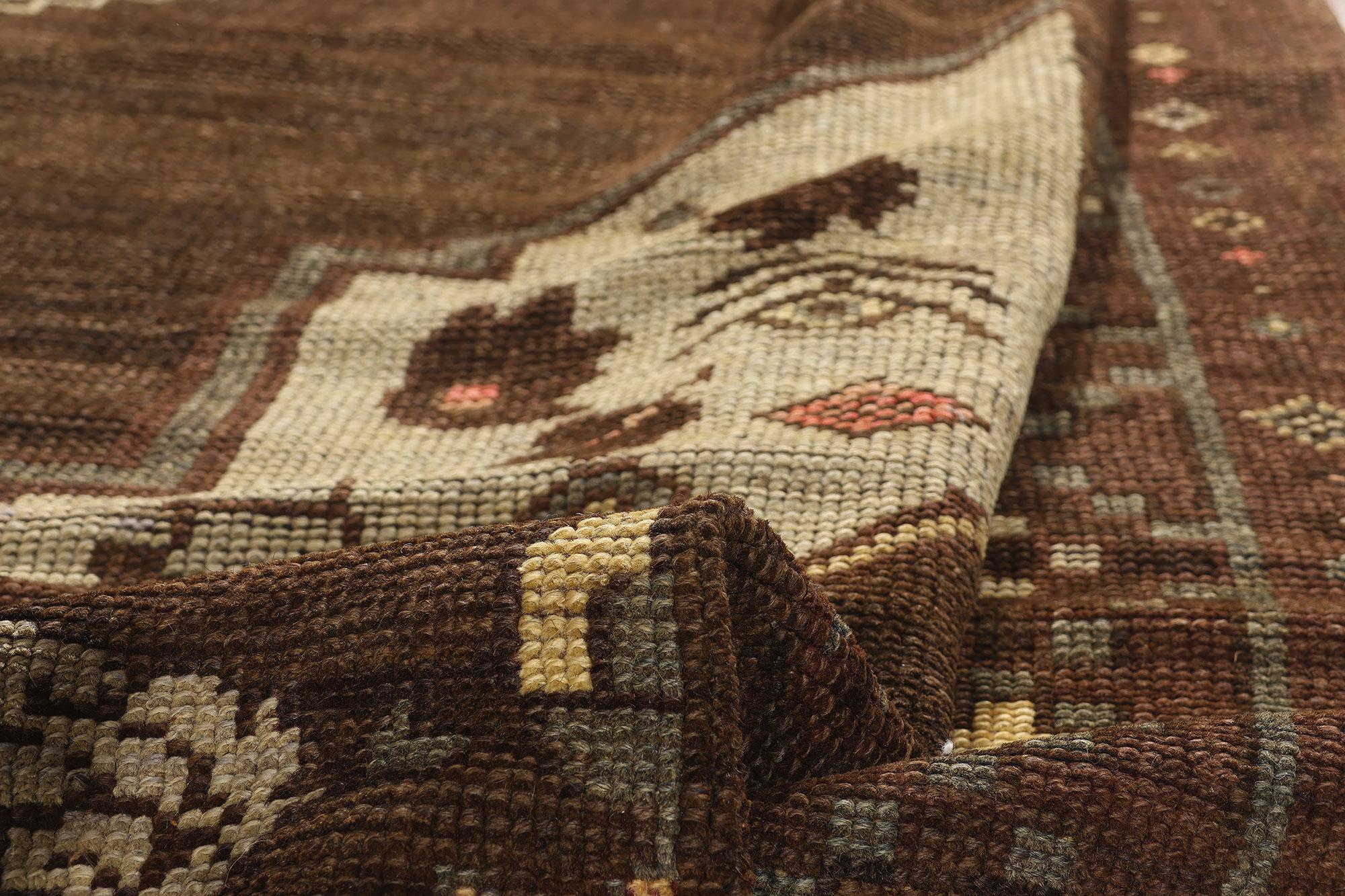 Laine Tapis turc Kars vintage de style moderne en vente