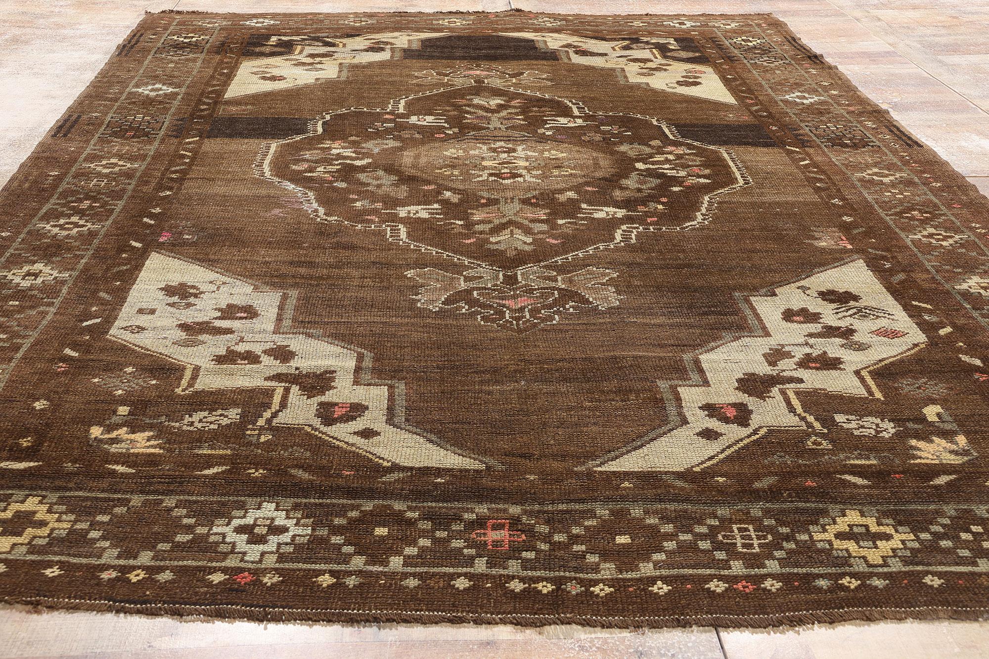 Tapis turc Kars vintage de style moderne en vente 4