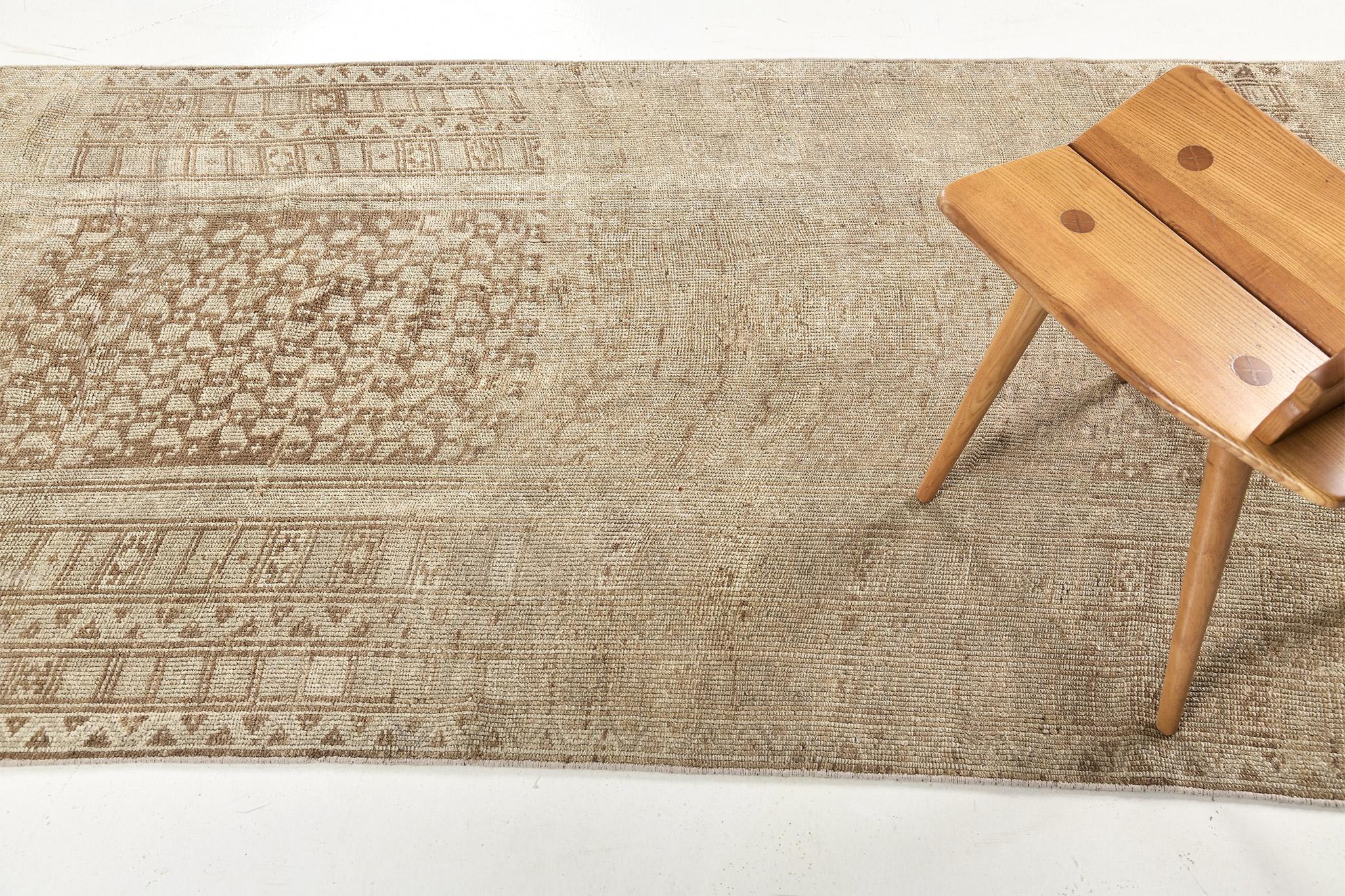 Vintage Turkish Kars Runner In Good Condition For Sale In WEST HOLLYWOOD, CA