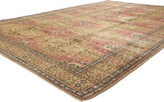 Vintage Turkish Kayseri Rug, Rustic & Refined Meets Laid-Back Luxury