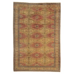 Türkischer Kayseri-Teppich im Vintage-Stil: Rustikal und raffiniert trifft auf entspannten Luxus