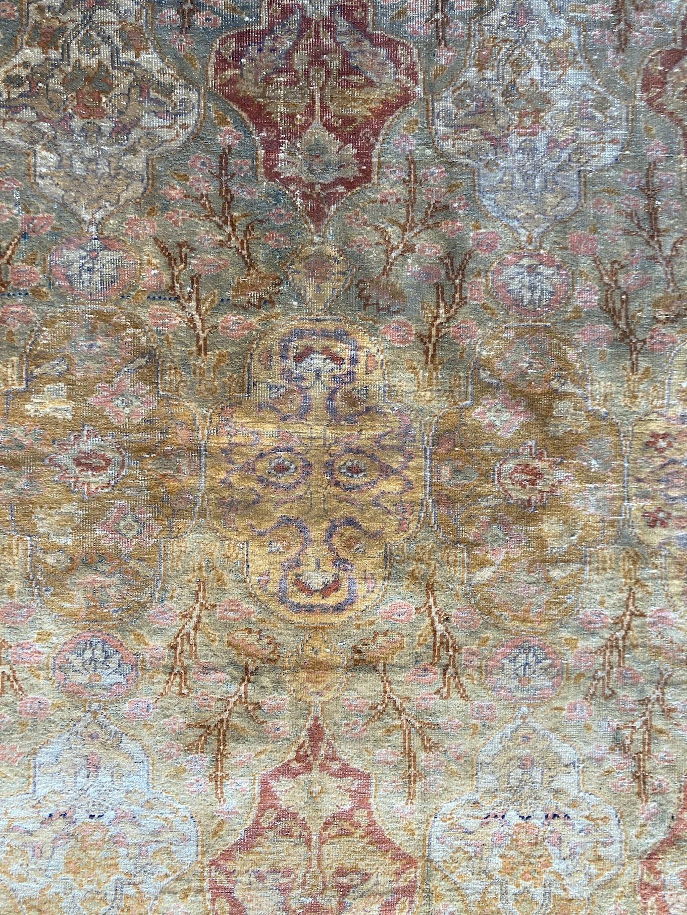 Tappeto vintage in seta Kayseri 1,65 m x 1,16 m in vendita 6