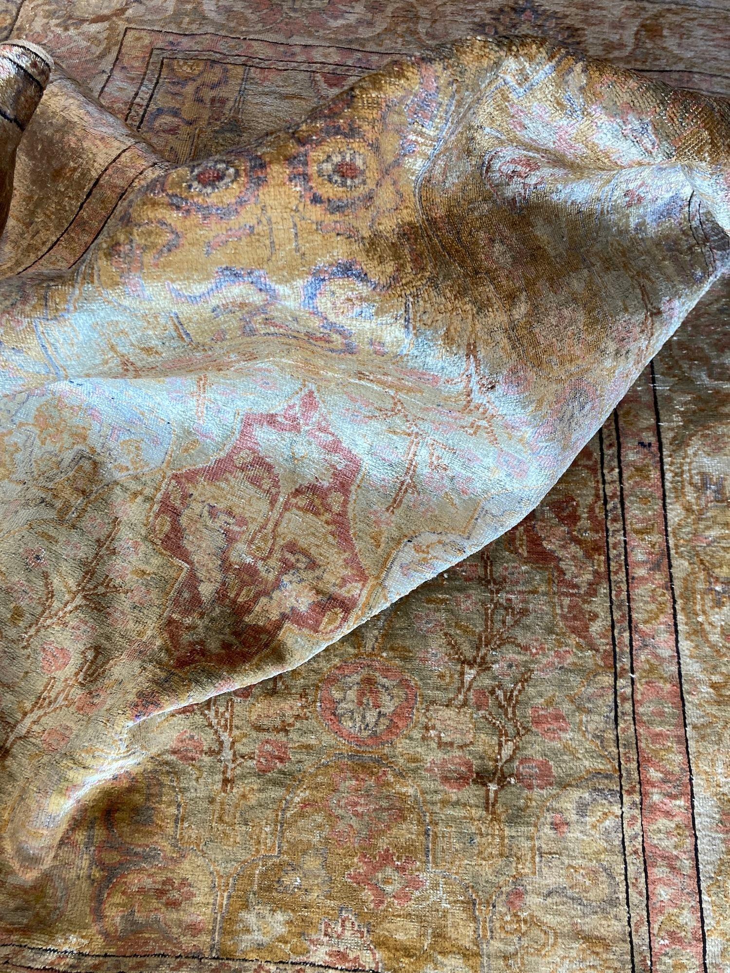 Tappeto vintage in seta Kayseri 1,65 m x 1,16 m in vendita 8