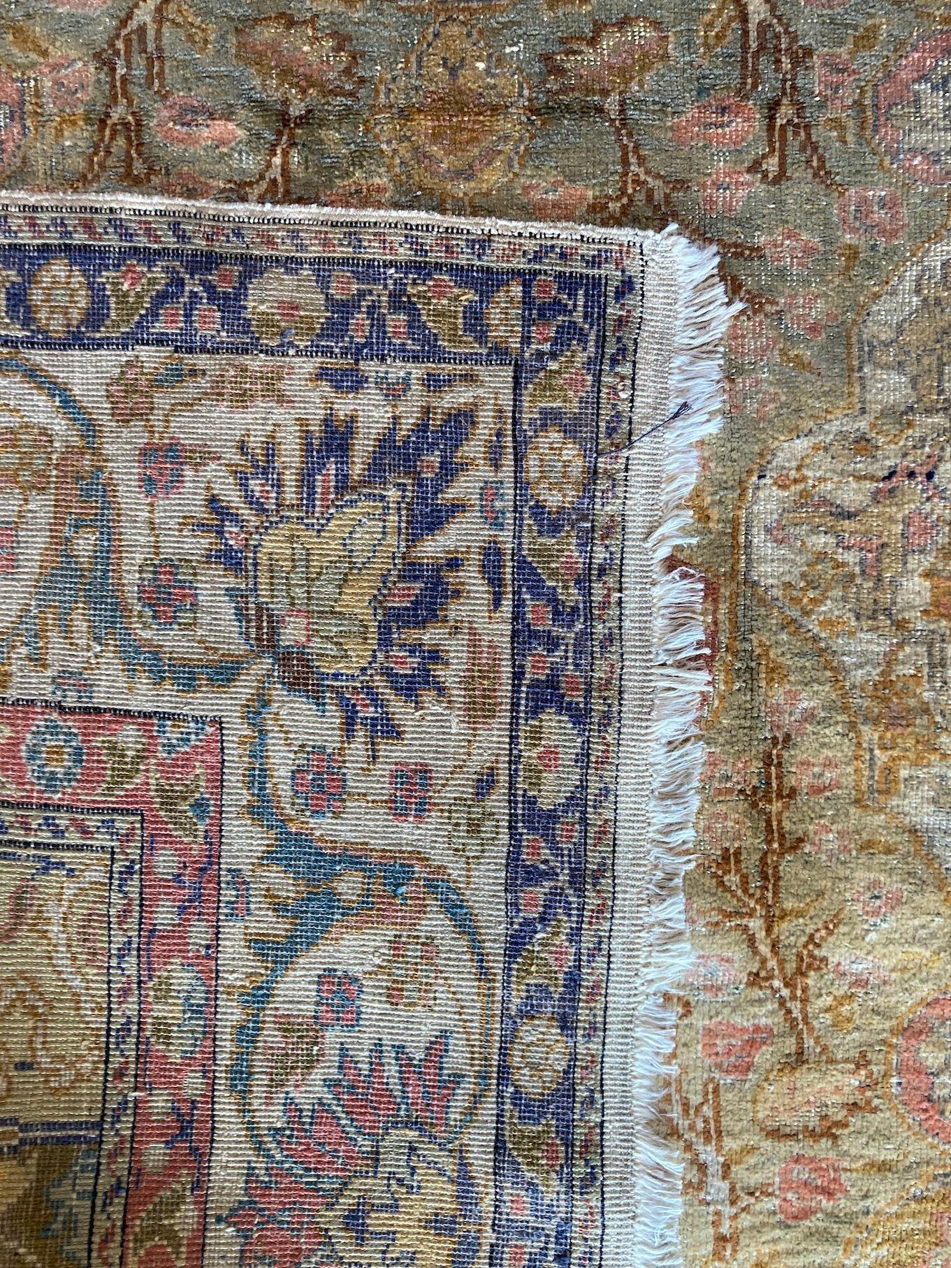 Tappeto vintage in seta Kayseri 1,65 m x 1,16 m in vendita 9