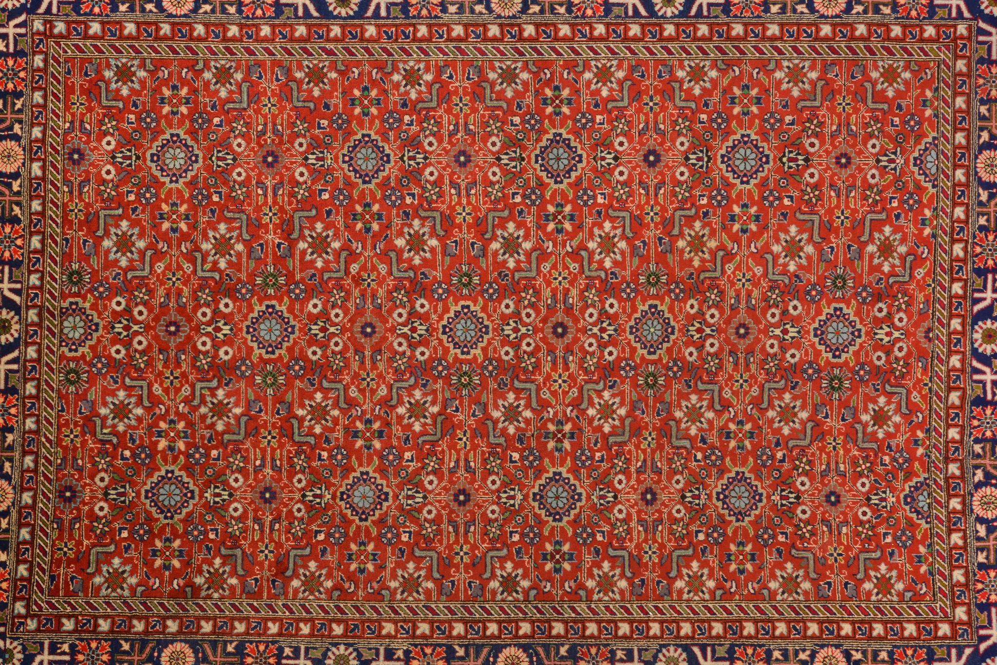 Hand-Knotted Vintage Turkish KEISSARY Carpet For Sale