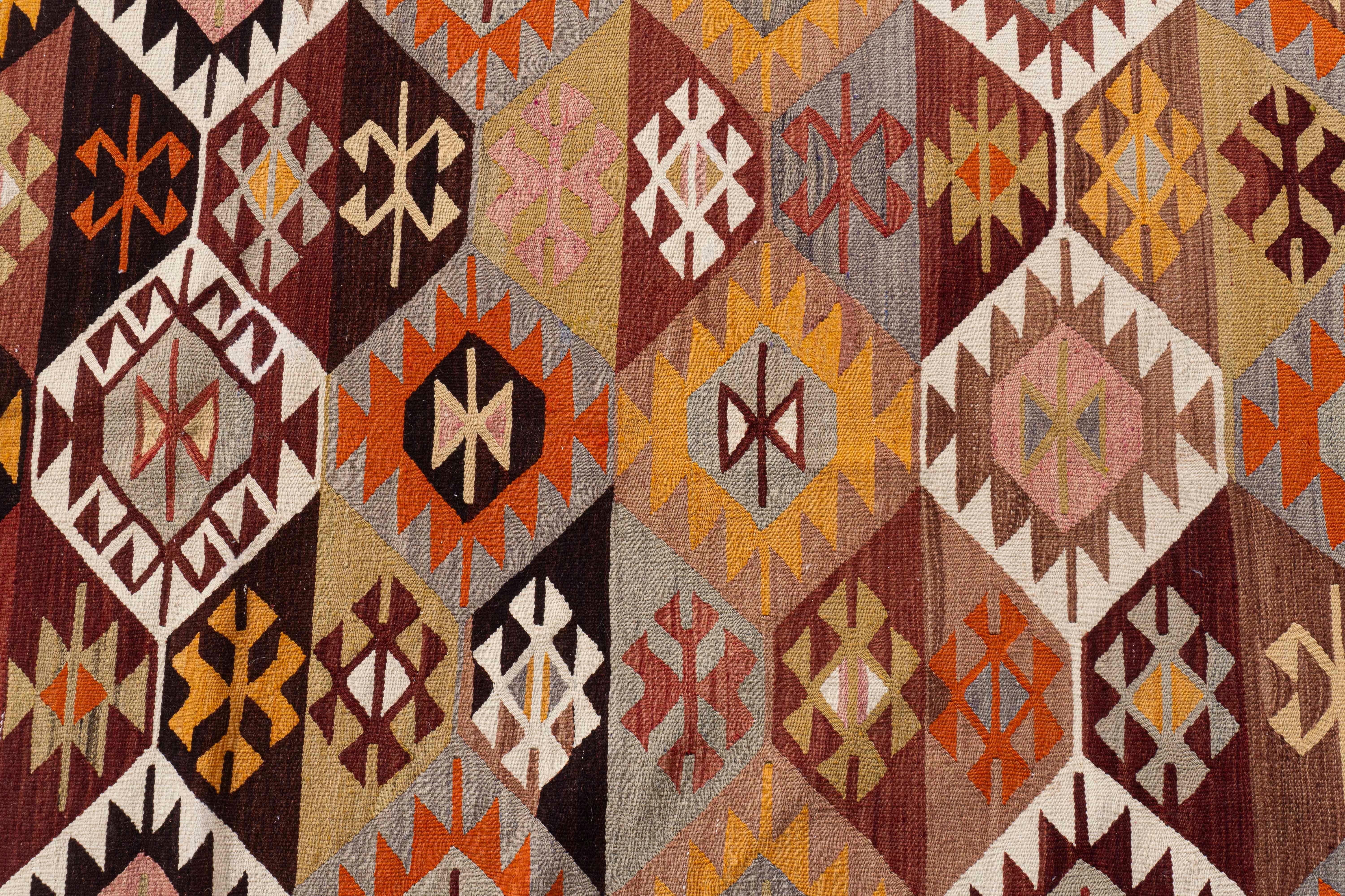 Vintage Kilim turco 5'4 X 9'4 in vendita 3