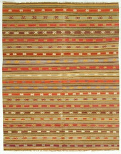 Türkischer Vintage-Kelim-Teppich im Vintage-Stil 5'7x6'11